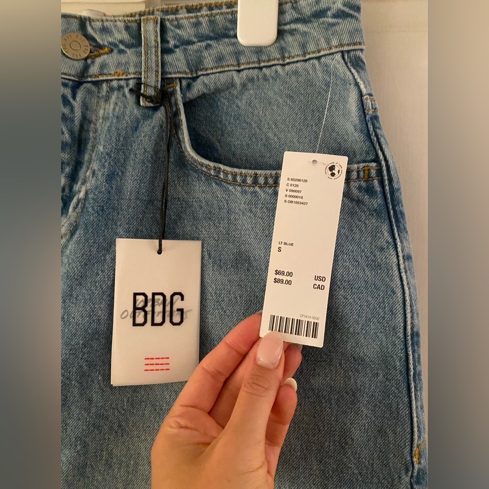 BDG Mandi A-Line Denim Maxi Skirt in Light Blue - Picture 9 of 10
